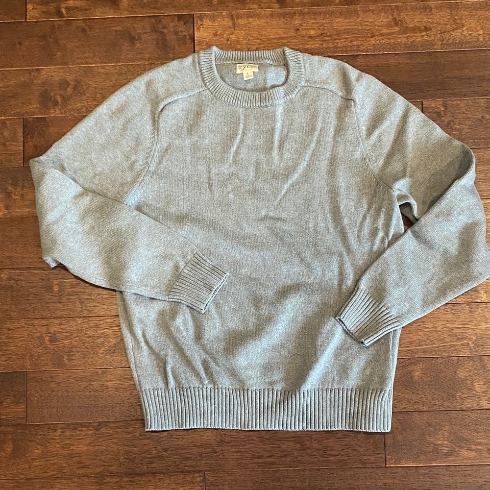 J. Crew Heather Gray Crewneck Sweater